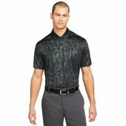 Nike Dri-Fit Vapor GRFX Mens Golf Polo -Clubs Shop 20566 BLACK010