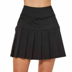GGBlue Zippy 18in Womens Pleated Golf Skort -Clubs Shop 20902 BLACKB024