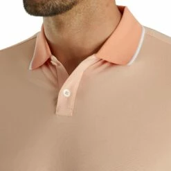 FootJoy Southern Living Solid Peach Mens Golf Polo -Clubs Shop 20979 PEACH 2