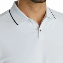 FootJoy Southern Living Solid White Mens Golf Polo -Clubs Shop 20980 WHITE 2