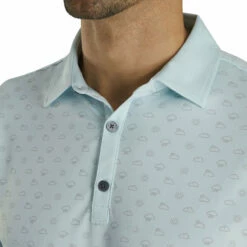 FootJoy Lisle Weather Print Ice Blue Mens Golf Polo -Clubs Shop 21002 ICEBLUE 2 e9588e04 0134 4f97 b961 d05ea0caacaa