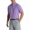 FootJoy Feeder Stripe Lisle Heather Pink Mens Golf Polo -Clubs Shop 21657 HTHRPKHTHRBL 5335e3b7 a382 4d6b 9e81 8a77308cf078