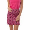 Golftini Little Red Corvette 18in Womens Golf Skort -Clubs Shop 21755 HOTPINKFLORAL