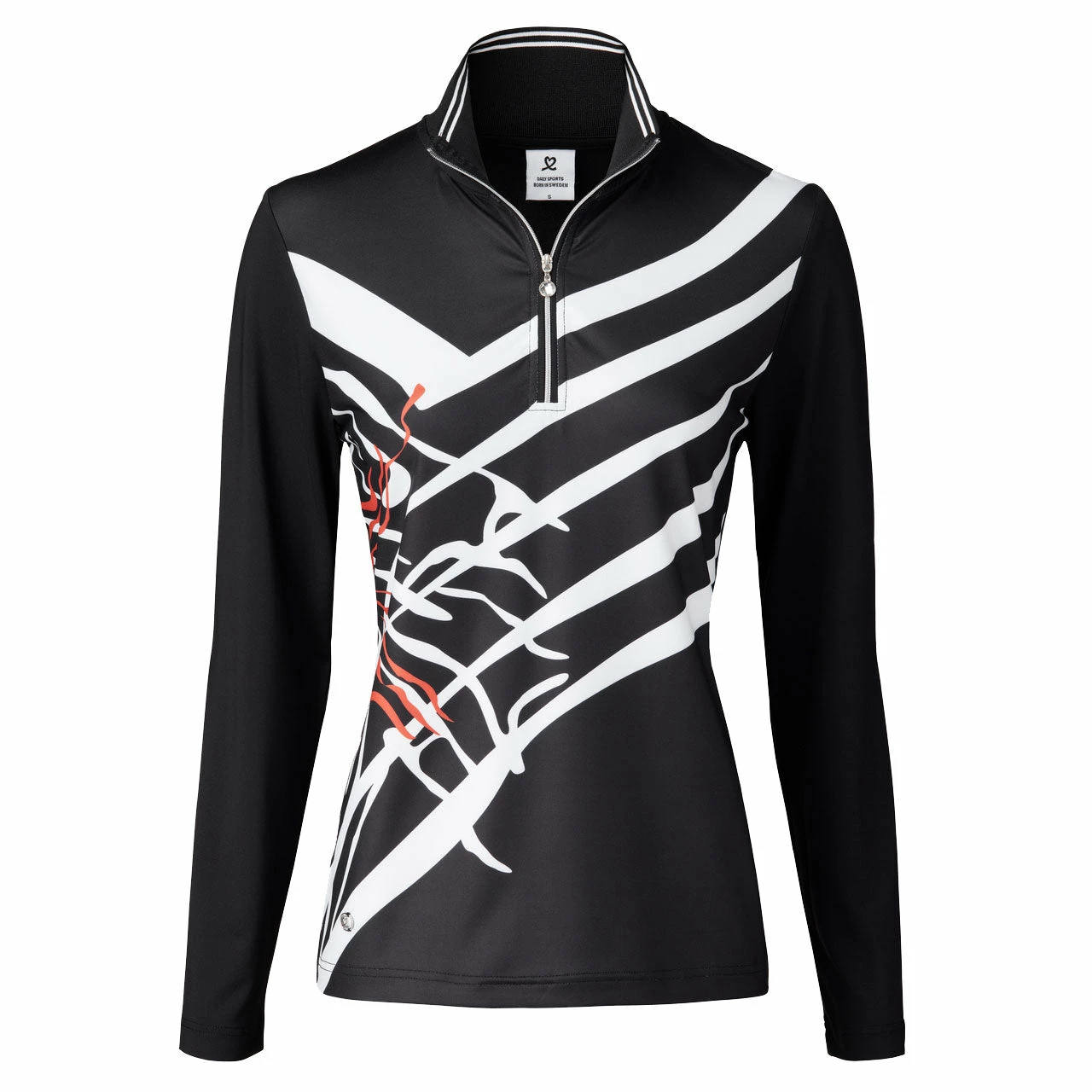 Daily Sports Veriane Black Womens Golf 1/2 Zip 4 Daily Sports Veriane Black Womens Golf 1/2 Zip - Image 2