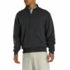 FootJoy Foot Joy Lined Performance Merino Heather Charcoal Men Golf Sweater -Clubs Shop 22727 HTHRCHARCOAL