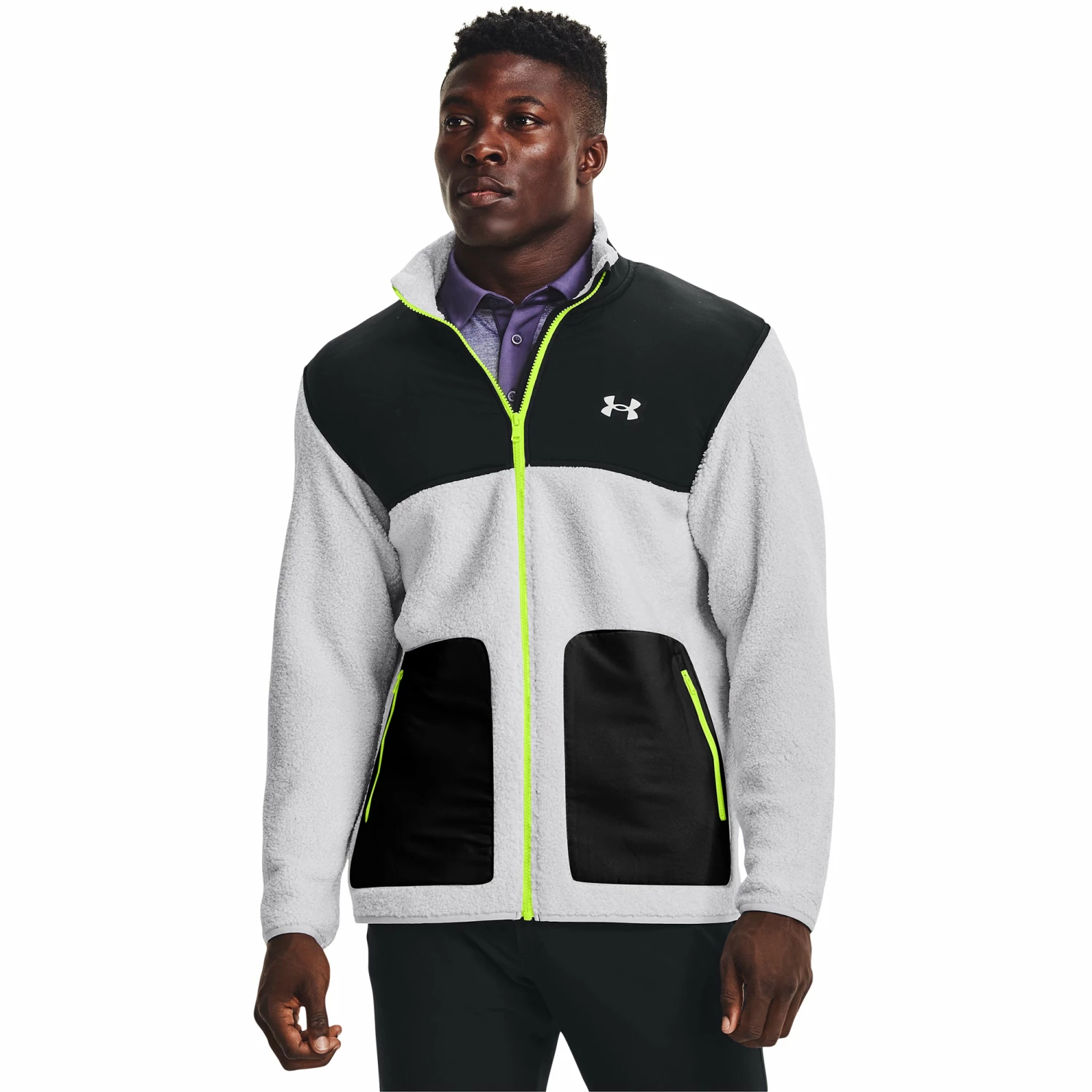 Under Armour SweaterFleece Pile Mens Golf Full Zip 3 Under Armour SweaterFleece Pile Mens Golf Full Zip