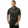 TravisMathew Heater Camo Mens Golf Polo -Clubs Shop 24370 BLACK