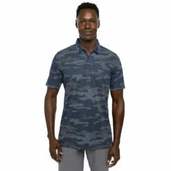 TravisMathew Heater Camo Mens Golf Polo -Clubs Shop 24370 BLUENIGHTS