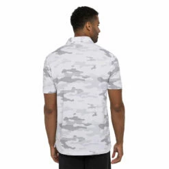 TravisMathew Heater Camo Mens Golf Polo -Clubs Shop 24370 WHITE 1