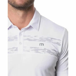 TravisMathew Sockeye Mens Golf Polo -Clubs Shop 24462 WHITE1WHT 1
