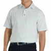 FootJoy Athletic Fit Classic Stripe White Mens Golf Polo -Clubs Shop 24679 WHITEBLUE 33af3aa8 9781 4cca a2fe 5867e378aebe