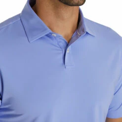 FootJoy Athletic Fit Solid Lisle Blue Violet Mens Golf Polo -Clubs Shop 24688 BLUEVIOLET 2