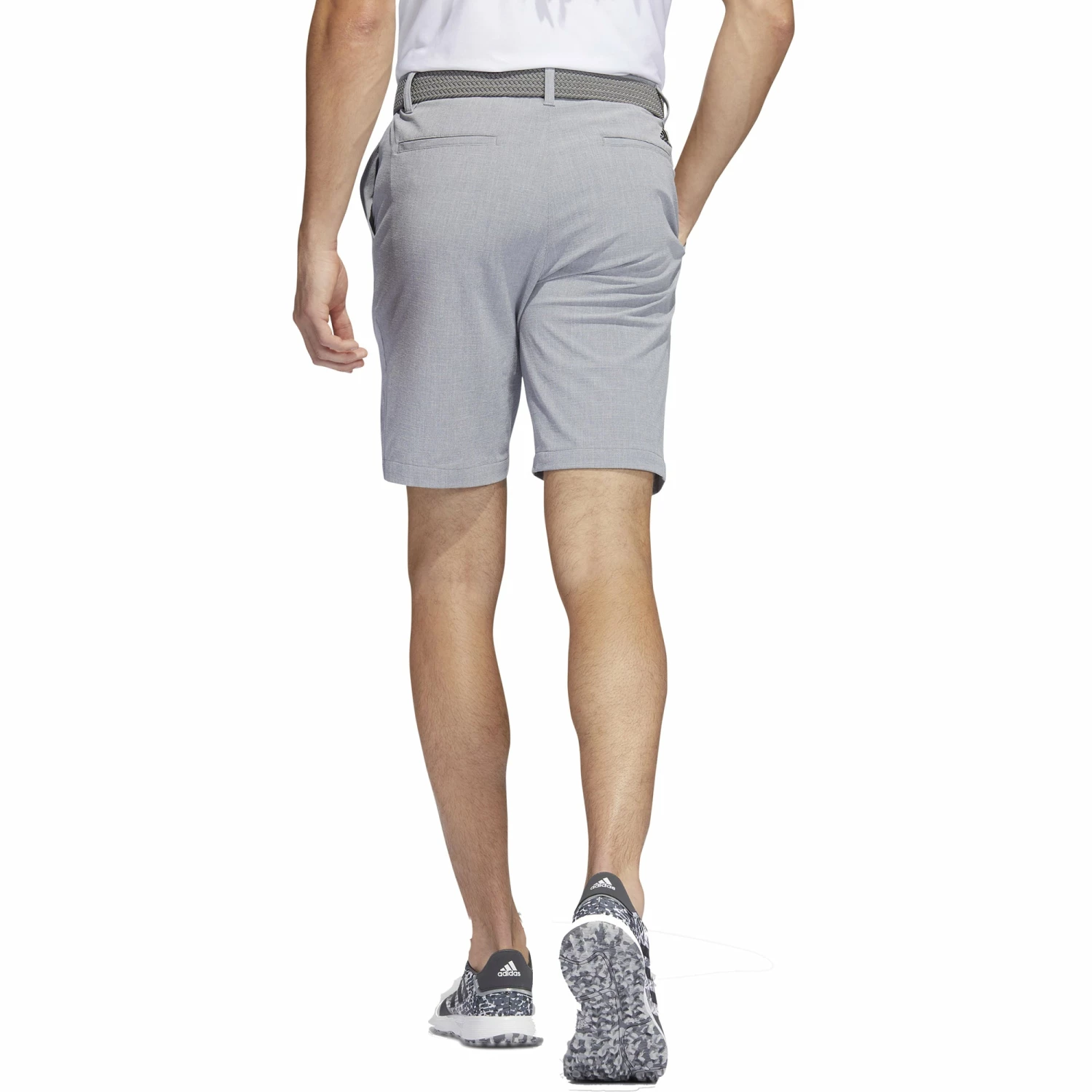 Adidas Golf Adidas Ultimate365 Crosshatch 9in Mens Golf Shorts 4 Adidas Golf Adidas Ultimate365 Crosshatch 9in Mens Golf Shorts - Image 2