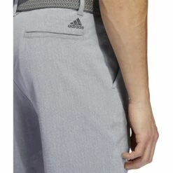 Adidas Golf Adidas Ultimate365 Crosshatch 9in Mens Golf Shorts 7 Adidas Golf Adidas Ultimate365 Crosshatch 9in Mens Golf Shorts -Clubs Shop 25112 GREYTHREEWHT 2