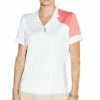 GGBlue Jesse White Punch Womens Golf Polo 1 GGBlue Jesse White Punch Womens Golf Polo -Clubs Shop 25370 WHTPUNCH4532