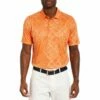 Robert Graham Downdrift Performance Knit Mens Golf Polo -Clubs Shop 25817 ORANGE