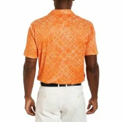 Robert Graham Downdrift Performance Knit Mens Golf Polo -Clubs Shop 25817 ORANGE 2