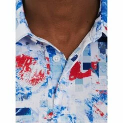 Robert Graham Winslow Knit Mens Golf Polo -Clubs Shop 25822 MULTI 2