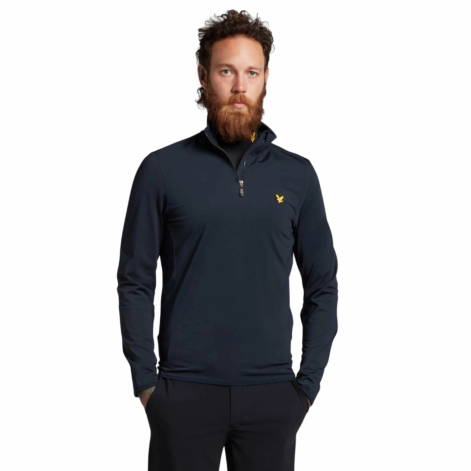 Lyle & Scott Tech Midlayer Mens Golf 1/4 Zip 3 Lyle & Scott Tech Midlayer Mens Golf 1/4 Zip