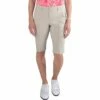 Jofit Bermuda 12in Womens Golf Shorts 2 Jofit Bermuda 12in Womens Golf Shorts -Clubs Shop GB717 SAND