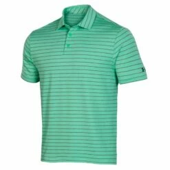 Under Armour Playoff 2.0 Tour Mens Golf Polo -Clubs Shop UM0808 2505BLKGRN